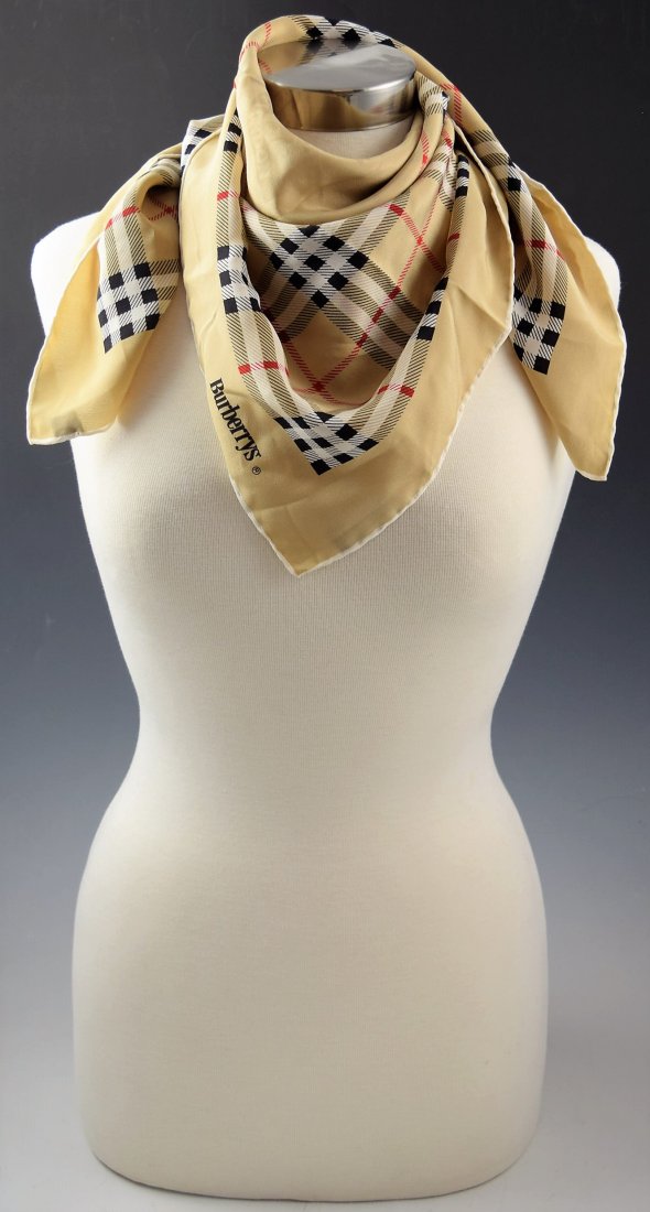 Vintage Burberry Silk Scarf (1 of 5)