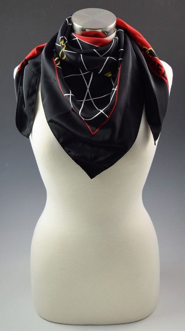 Vintage Chanel Silk Scarf (1 of 2)