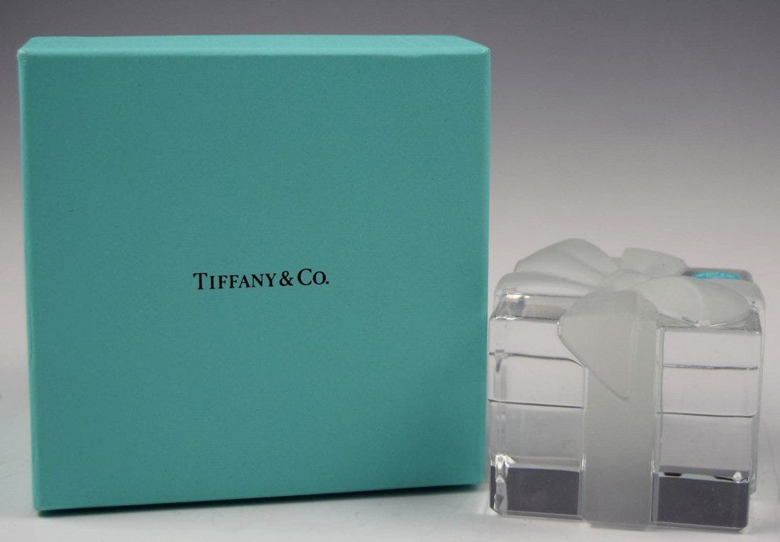 Tiffany & Co Crystal Paperweight (1 of 2)