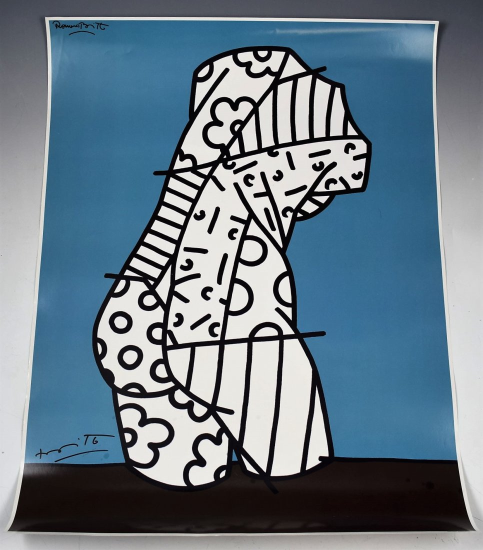 Romero Britto Signed Poster (1 of 3)