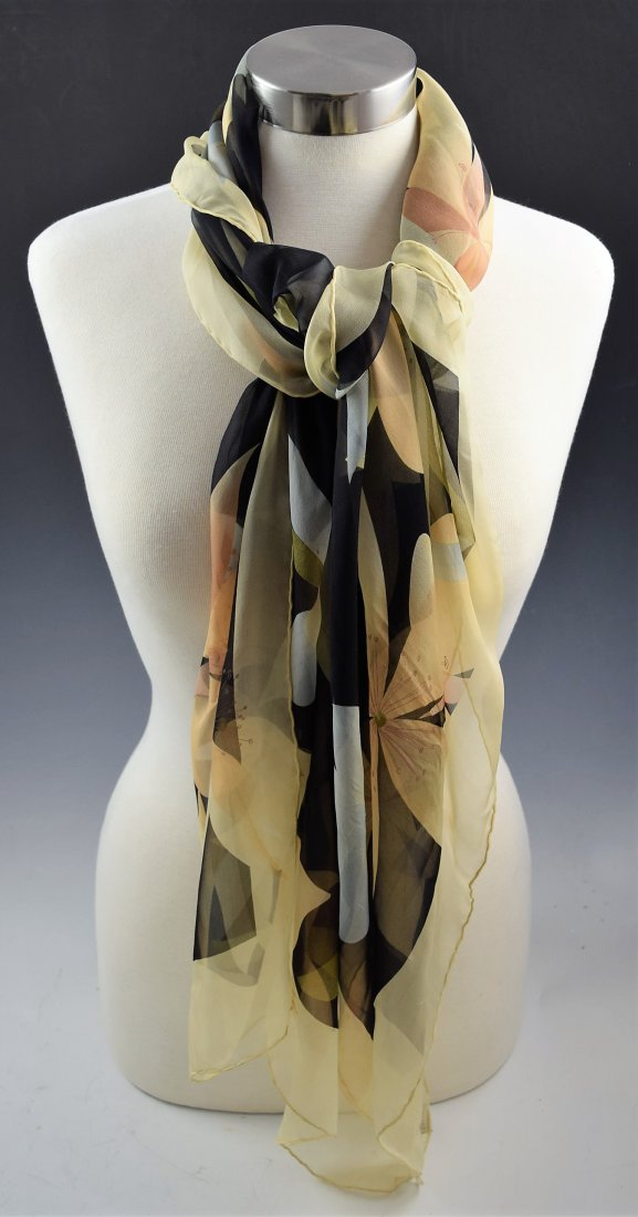 Salvatore Ferragamo Silk Scarf: Salvatore Ferragamo silk scarf Measures: 68 x 25 inches