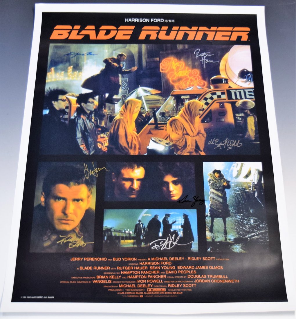 Blade Runner Cast Signed Movie Poster (1 of 4)