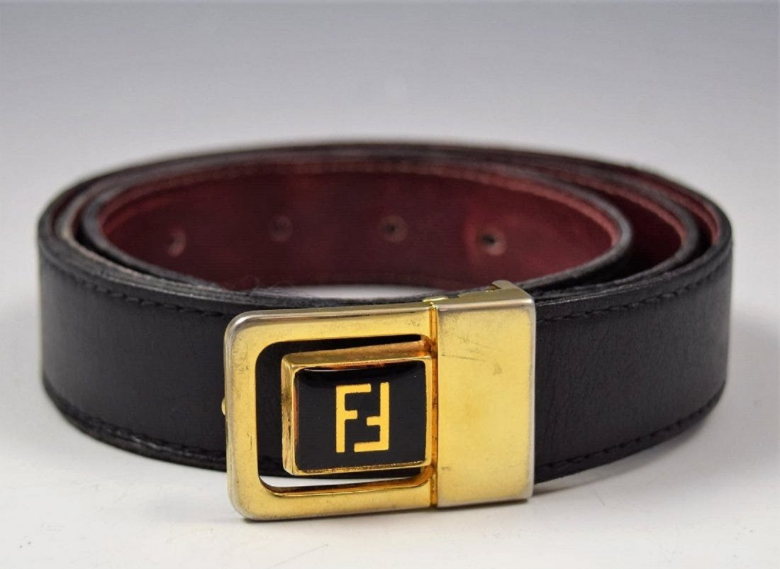 Vintage Fendi Leather Belt (1 of 2)
