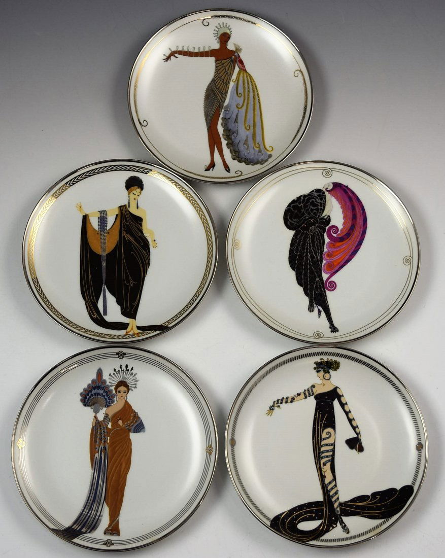 Erte Porcelain Plates (1 of 4)