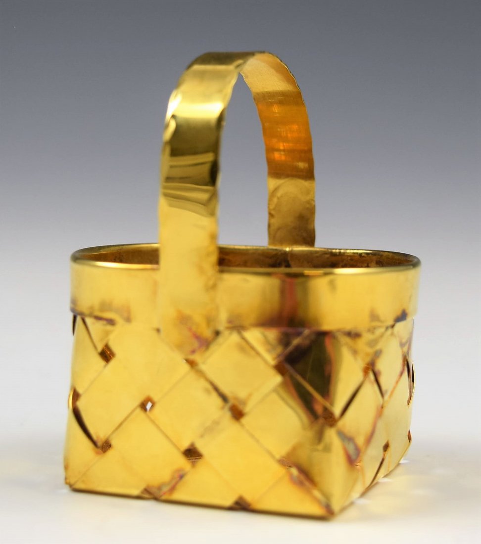 Cartier Sterling Silver Basket (1 of 3)