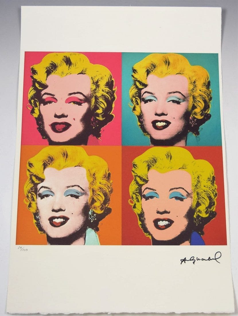 Andy Warhol Numbered Lithograph (1 of 4)
