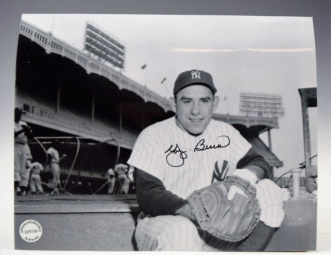 Yogi Berra Signed Photograph (1 of 2)