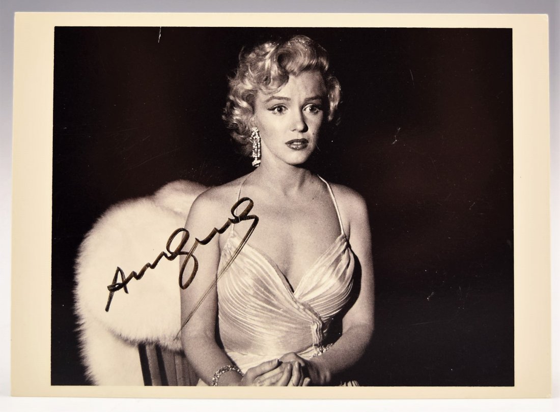 Andy Warhol Signed Postcard