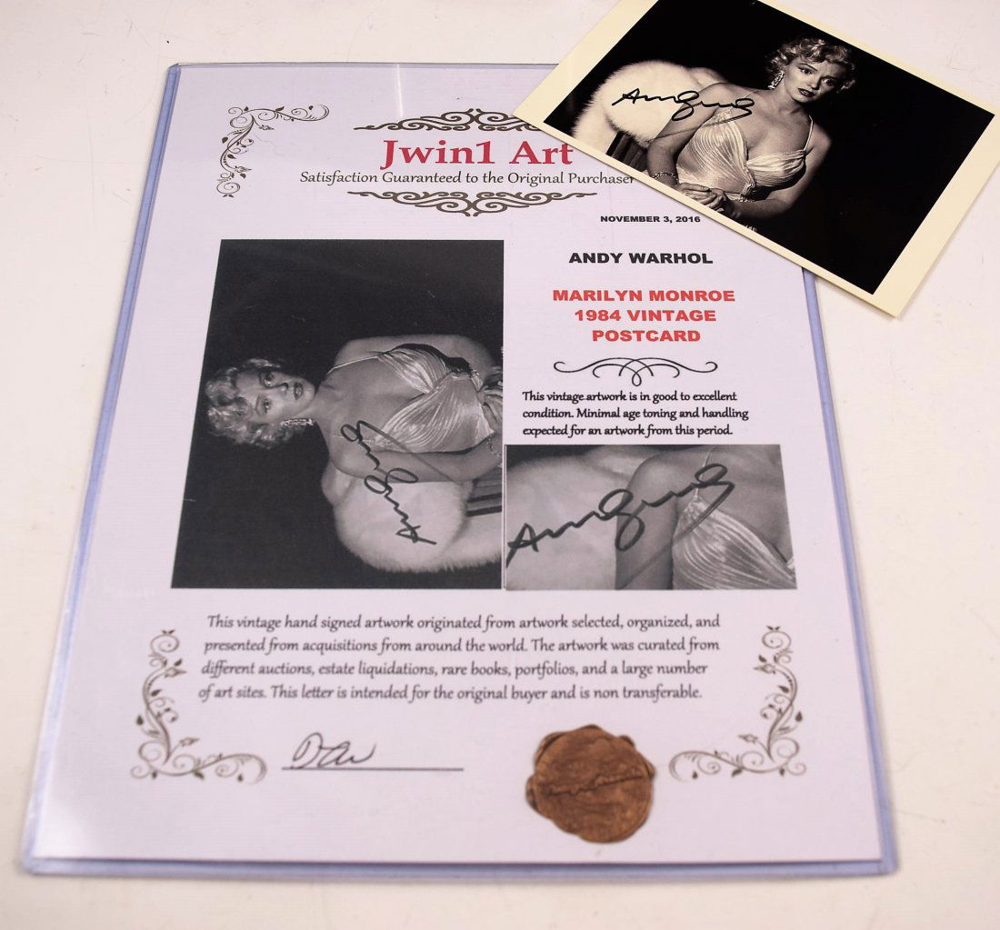 Andy Warhol Signed Postcard - 4