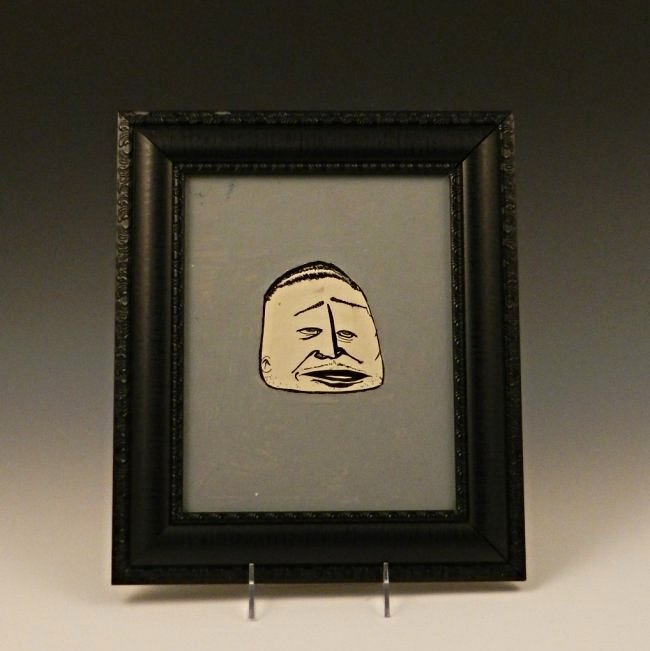 Barry McGee: Barry McGee (American, b. 1966) Medium: Ink and Acrylic on Paper Measures: 11 x 9 inches framed Item was on display at the Barry McGee and Clare Rojas exhibition "The Big Sad" at Riverside Art Museum