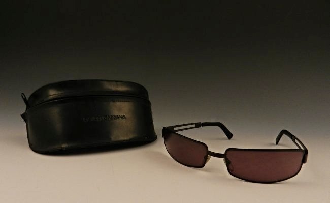 Dolce & Gabbana Unisex Sunglasses: Unisex sunglasses, Dolce & Gabbana Metal Dark Pink Rectangular Comes with original case