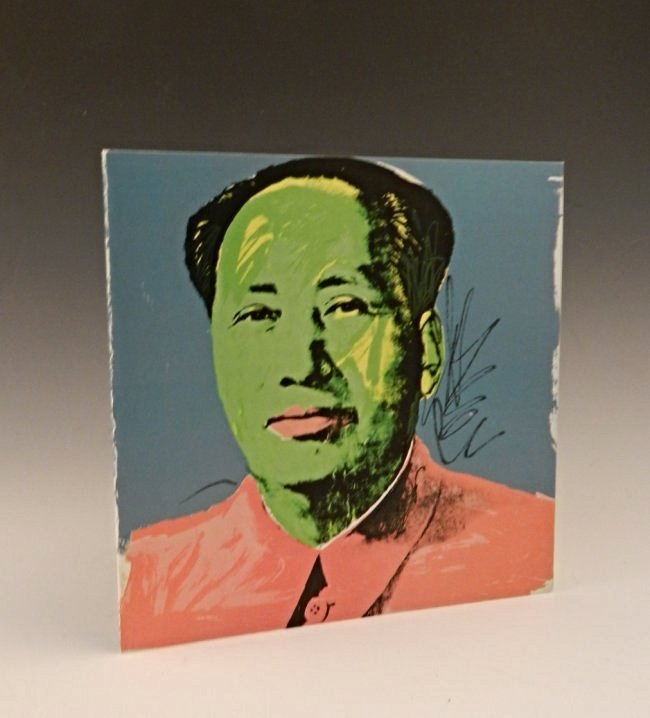 Andy Warhol Mao: (American, 1928-1987) color lithograph, 1972 (mailer/invitation), published by Castelli Graphics, New York Measures: 7 x 7 inches