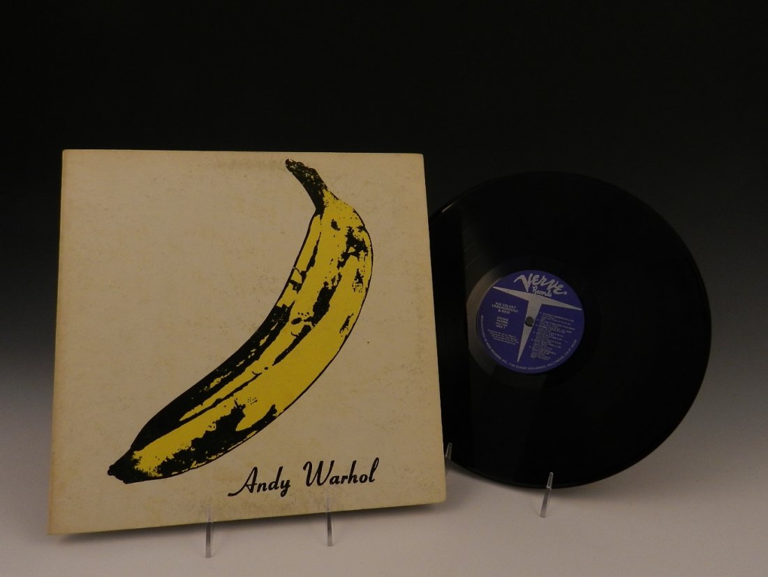 Andy Warhol Velvet Underground LP: "The Velvet Underground & Nico" album Andy Warhol designed the "Unpeeled Banana" cover Verve Records. Catalog #V6 5008, measures: 12 x 12 inches