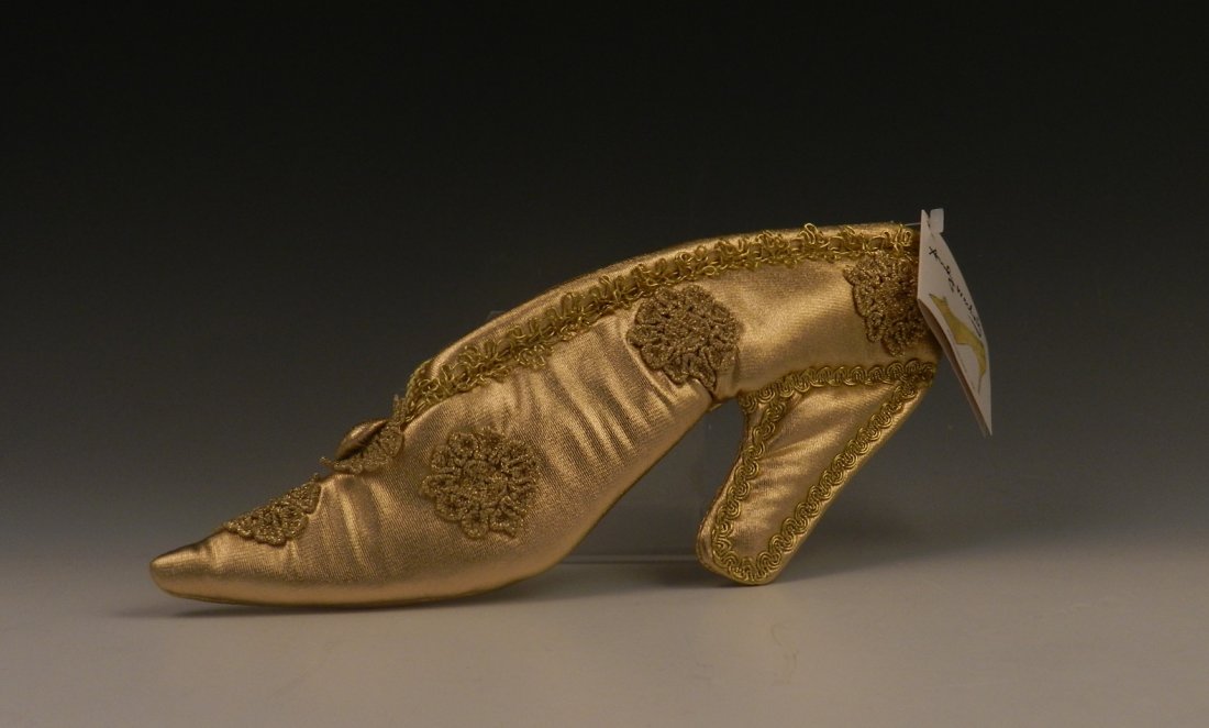 Andy Warhol Purse: "Babs" gold shoe "Alice Bag" pink shoe