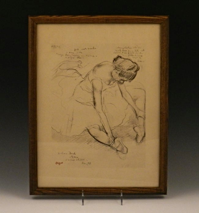 After Edgar Degas: Lithograph on paper, 20th century Measures: 17 x 13 inches framed, sight: 16 x 11 1/2 inches