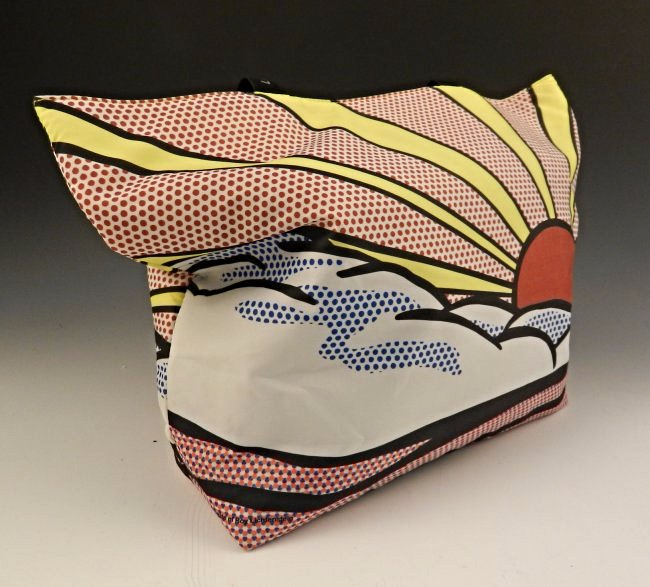 Roy Lichtenstein Handbag/Tote: Measures: 24 inches, Roy Lichtenstein sunrise