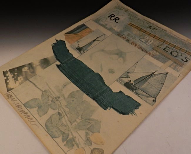 Robert Rauschenberg: A circa 1980 Leo Castelli, Rauschenberg lithograph Measures: 30 1/2 x 22 inches Signed in pencil on bottom