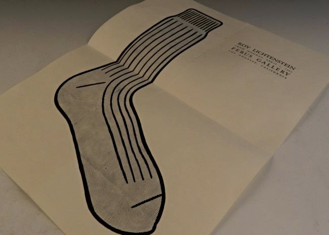 Roy Lichtenstein: Offset lithograph, Roy Lichtenstein Ferus Gallery, 1963 Measures: 12 1/2 x 9 1/2 inches