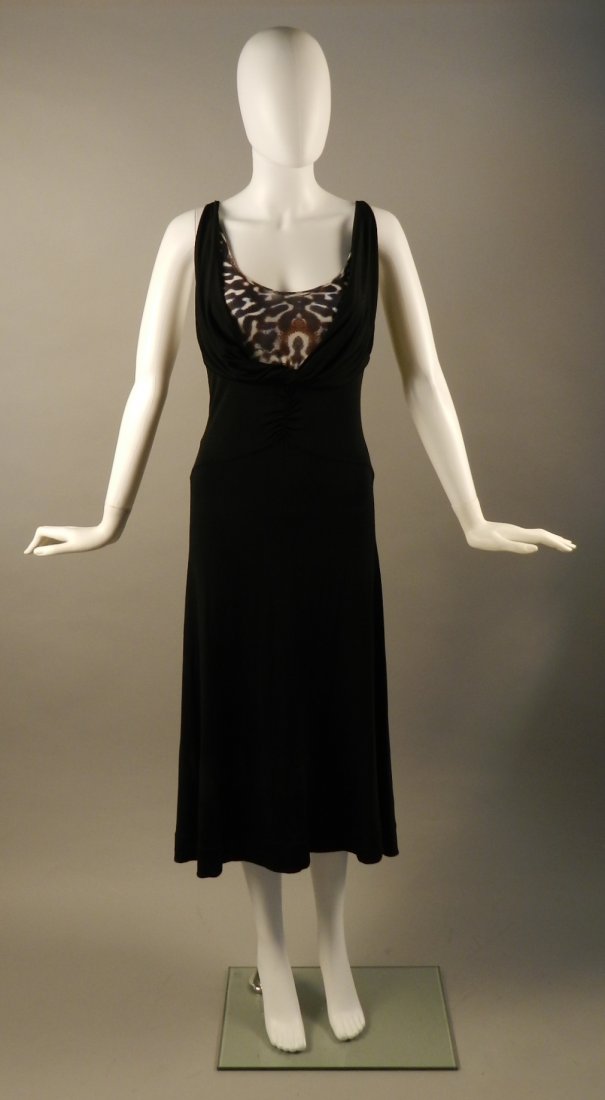 Roberto Cavalli Dress: Rayon black dress, Cavalli Measures: 48 inches, size: XL, 48 Original tags and never worn, Price - $675
