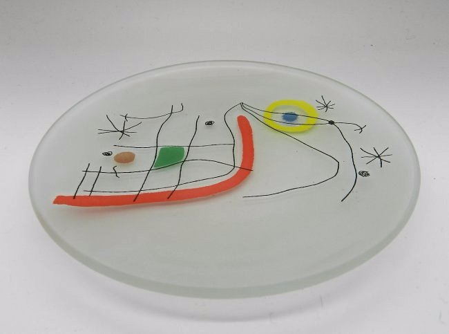 Joan Miro L'issue Derobee 1974 Plate (1 of 2)