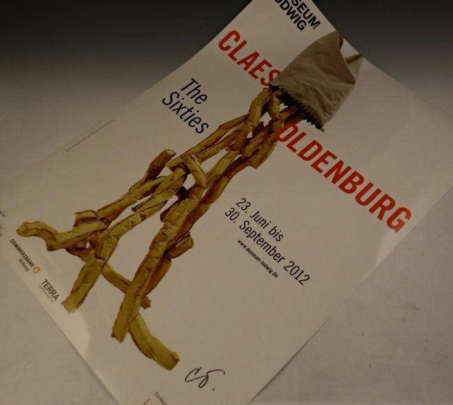 Claes Oldenburg: The Sixies Museum Ludwig, c. 2012 Measures: 33 x 23 inches, artist signed lower right