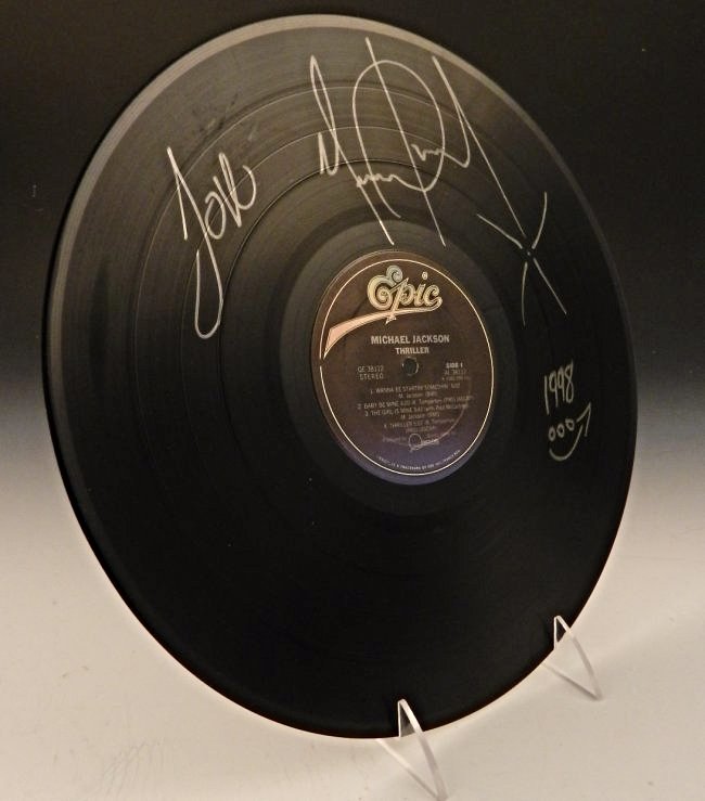 Michael Jackson Signed Thriller LP (1 of 3)