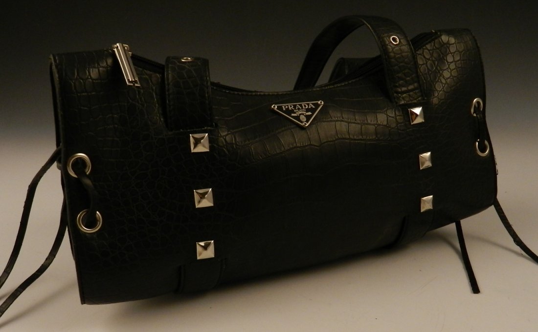Prada Black Crocodile Handbag (1 of 4)