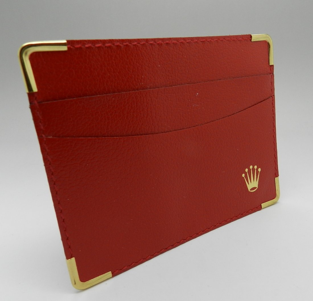 Rolex Red Leather Card Holder (1 of 2)