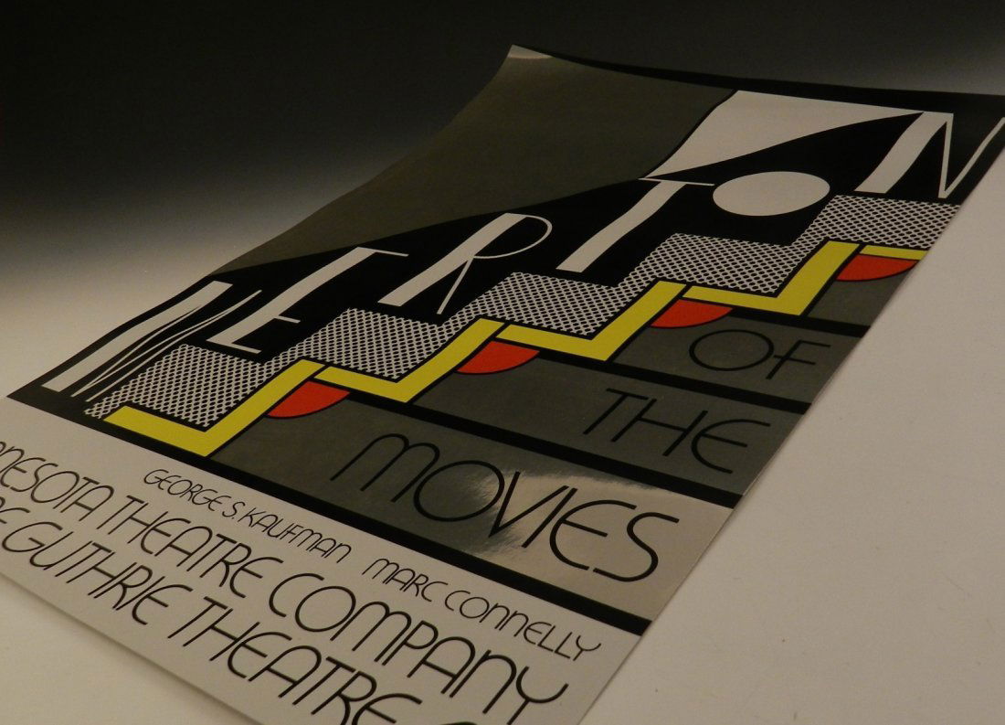 After Roy Lichtenstein: Merton on the Movies poster, 20th century Measures: 30 x 20 inches