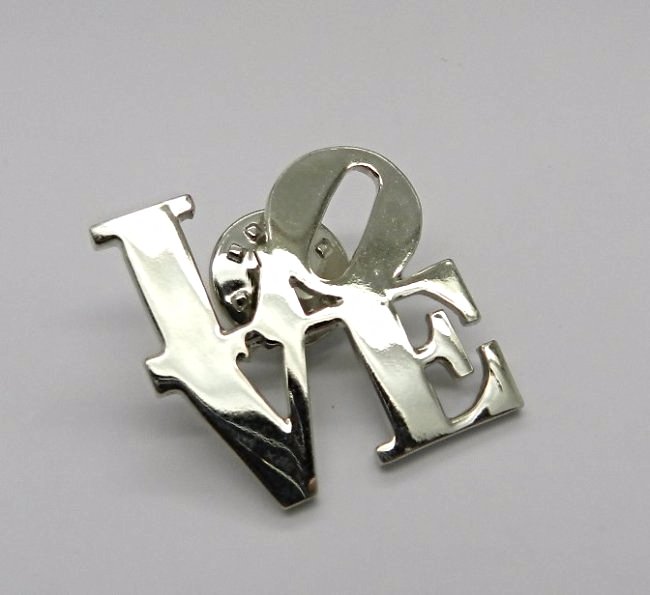 Robert Indiana Silver Love Pin (1 of 3)