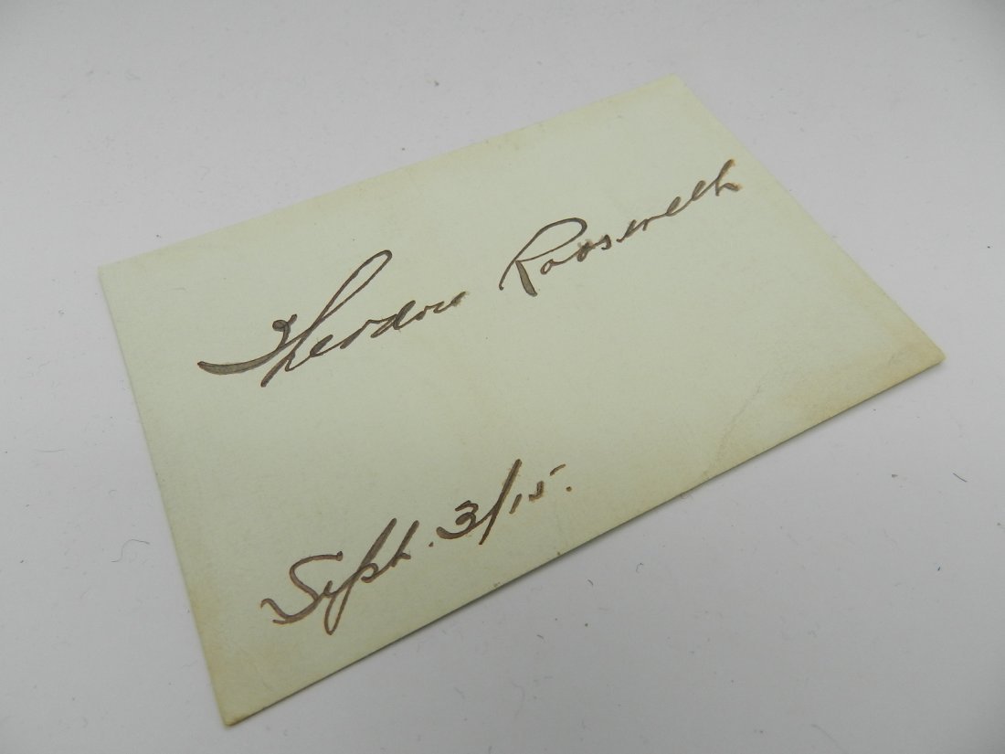 Theodore Roosevelt Presidential Signature (1 of 2)