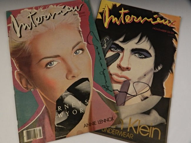 Andy Warhol Signed Interview Magazines (1 of 4)