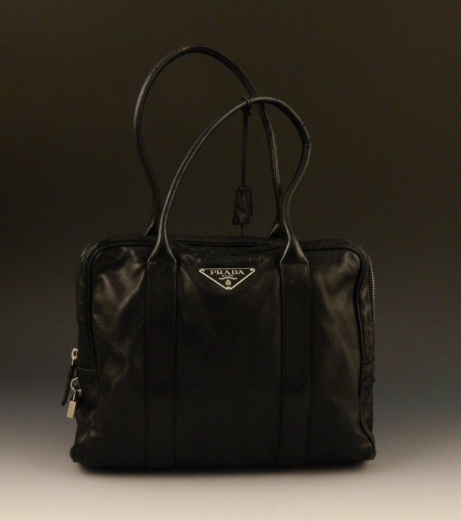 Prada Black Leather Handbag (1 of 3)