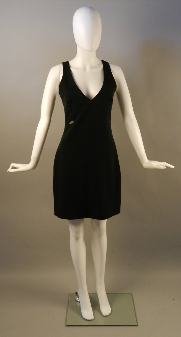 Vintage Versace Black Dress: Circa 1990's, black dress Size: 30/44 & measures 35 inches in total length