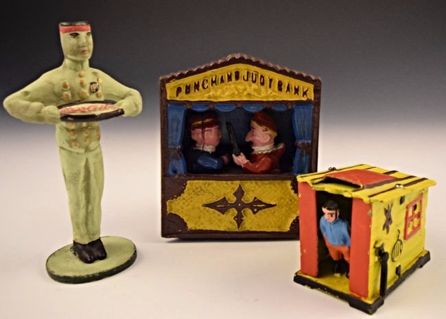 Grouping of Cast Iron Banks (1 of 5)