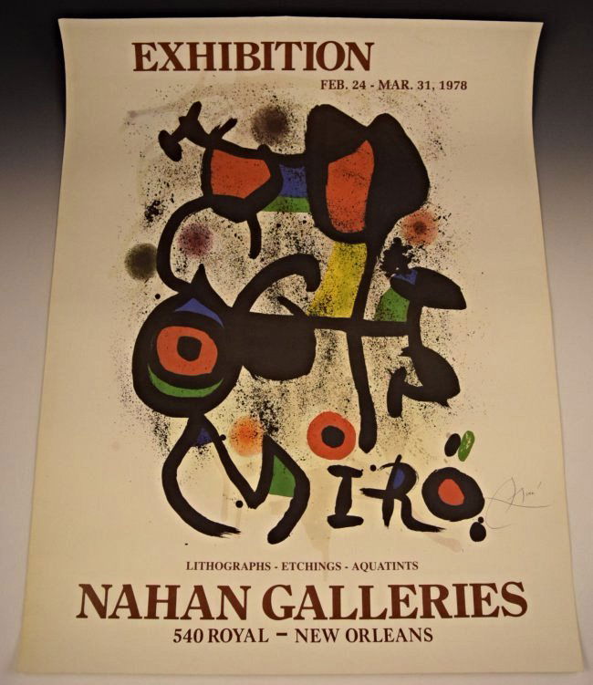 Joan Miro Hand Signed Exhibition Poster (1 of 5)