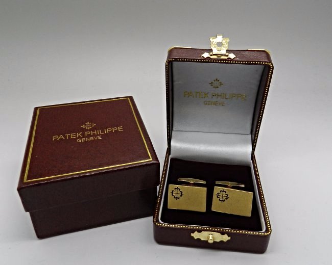 Patek Philippe Cufflinks: Patek Philippe cufflinks with box