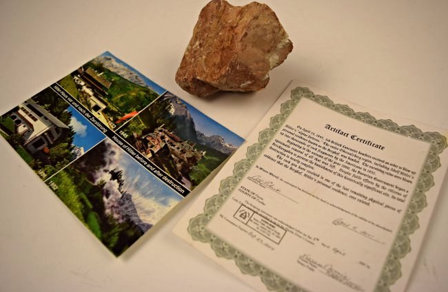 Adolf Hitler Berghof Estate Rock: A rock from the estate of Hitler This is an actual rock from the Berghof. The Berghof was the residence of Hitler located in the Bavarian Alps. Hitler spent most of his time in the Berghof during Worl