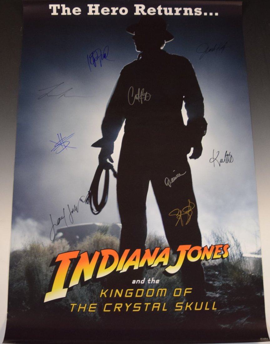 Indiana Jones Cast Signed Movie Poster (1 of 4)