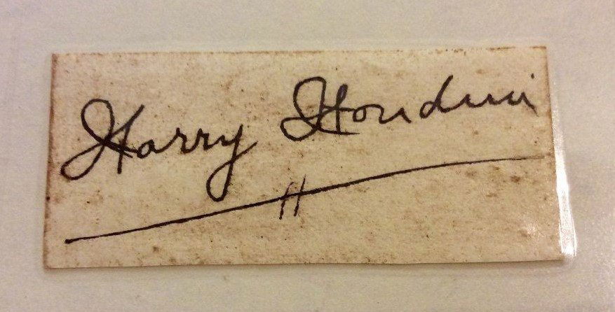 Harry Houdini Autograph (1 of 2)