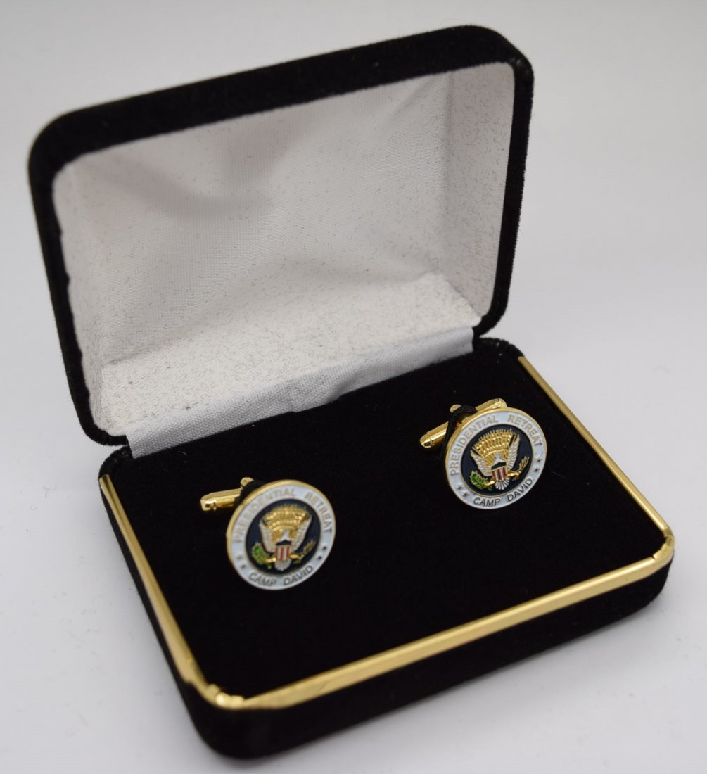 Ronald Reagan Presidential Camp David Cufflinks (1 of 2)