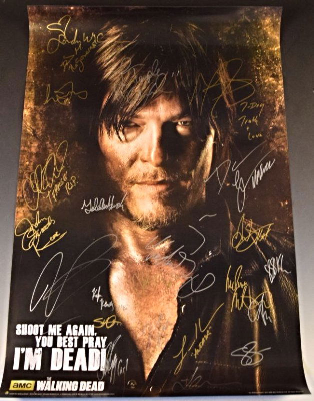 The Walking Dead Cast Signed Poster (1 of 6)