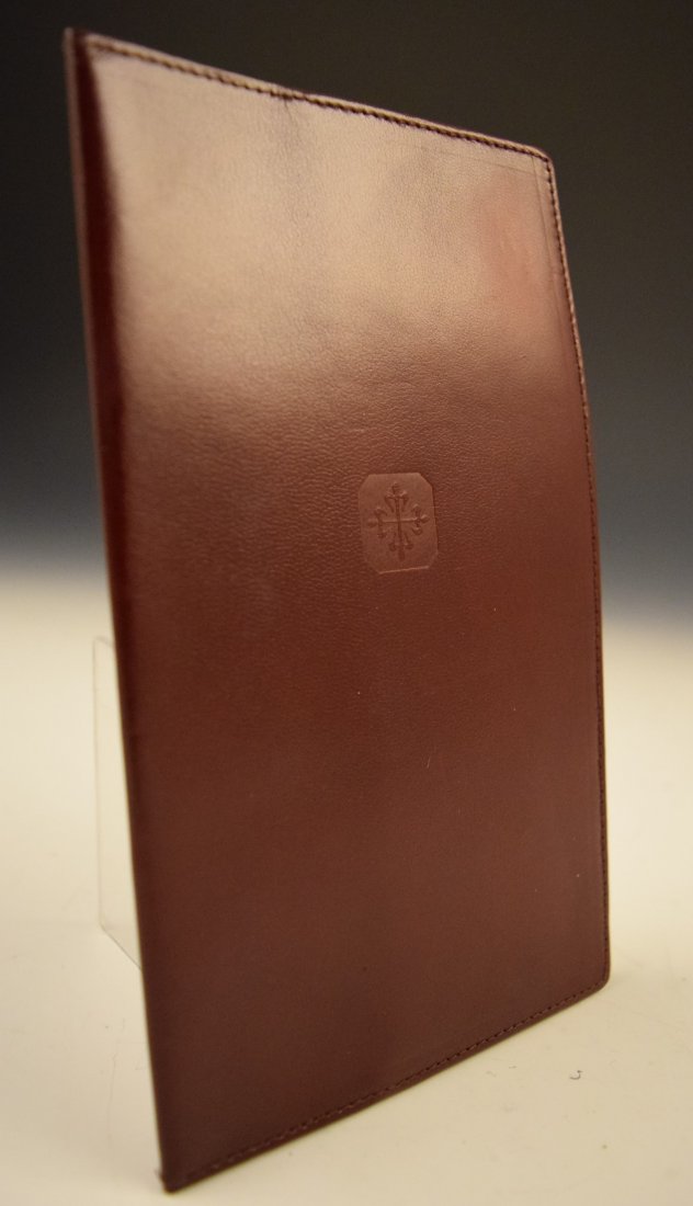 Patek Philippe Wallet: Patek Philippe issued wallet/holder Measures: 8 x 4 1/2 inches