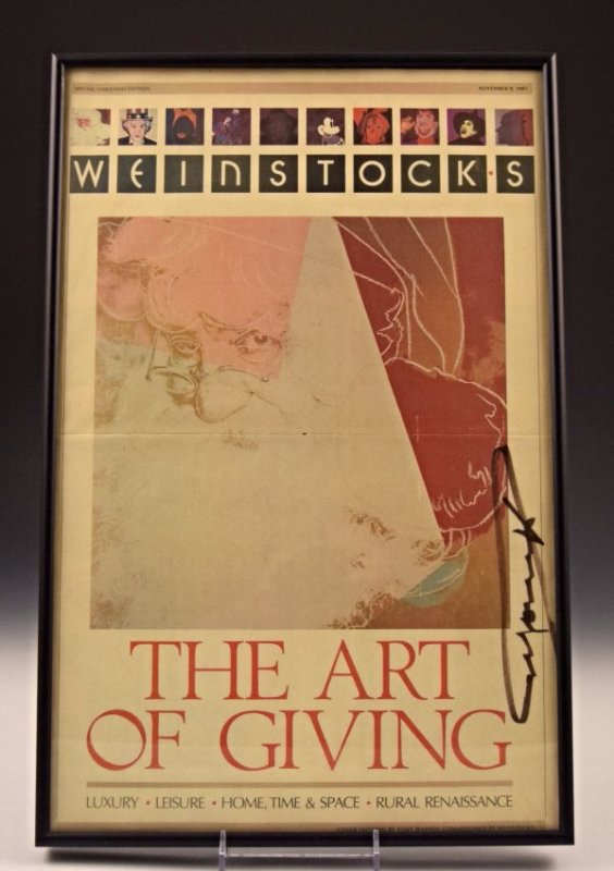 Andy Warhol Signed Christmas Ad (1 of 5)