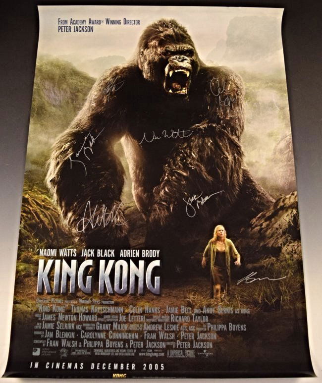 King Kong Cast Signed Movie Poster (1 of 6)