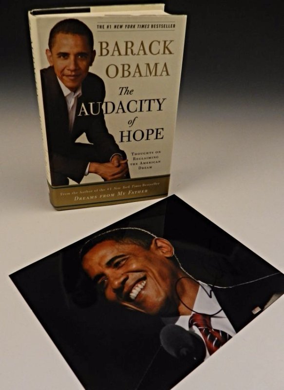 Obama Signed Book and Photo (1 of 3)