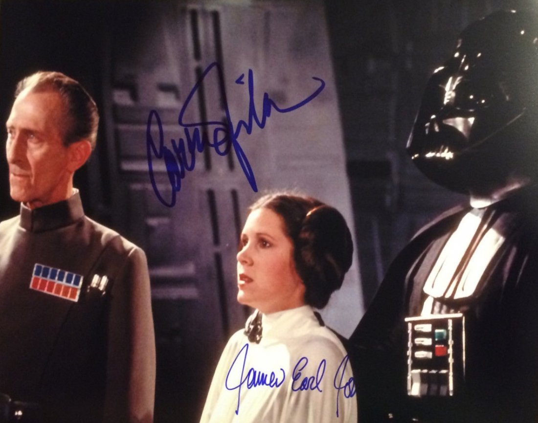 Carrie Fisher and James Earl Jones Autographed Photo (1 of 1)