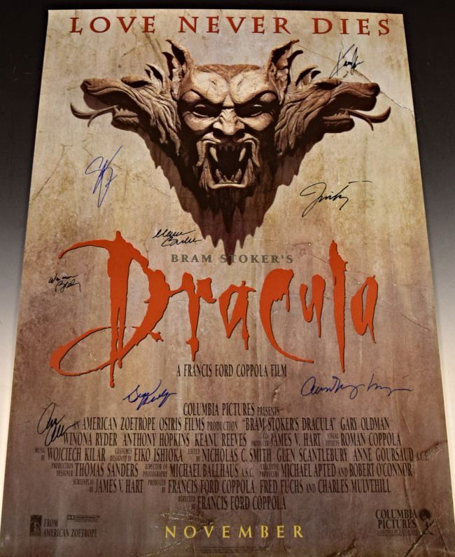 Dracula Cast Signed Movie Poster (1 of 5)