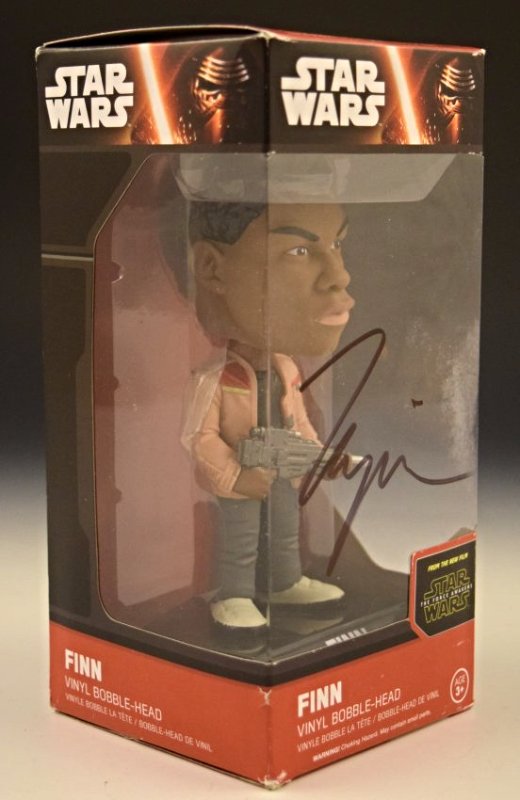 Star Wars Force Awakens, Finn Signed Bobble Head (1 of 3)