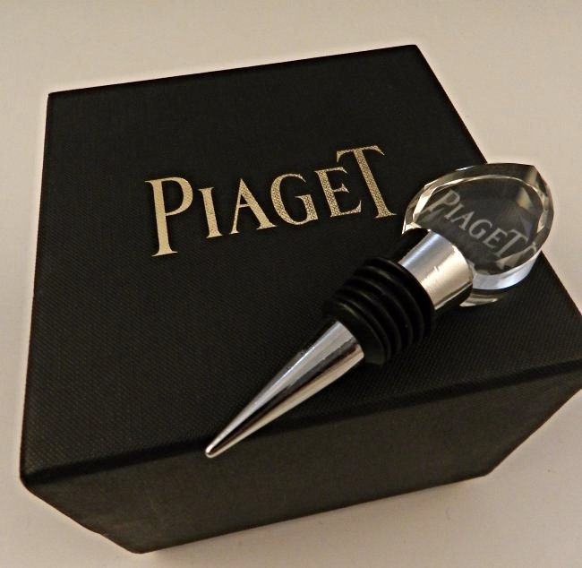 Piaget Crystal Wine Stopper: Piaget wine crystal stopper with original box